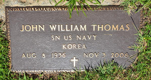 John William Thomas Gravestone 