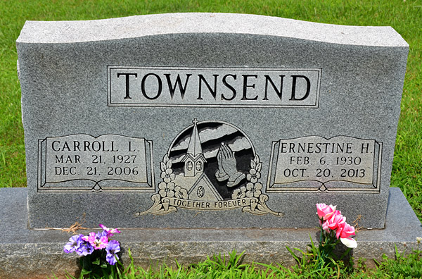 Carroll L. Townsend and Ernestine H. Townsend Gravestone