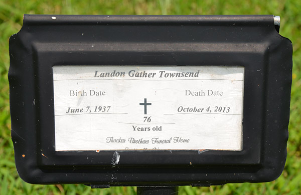 Landon Gather Townsend Gravestone 