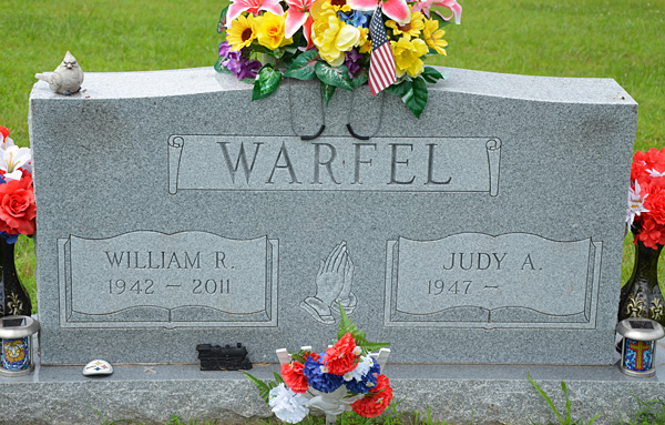 William R. Warfel and Judy A. Warfel Gravestone 