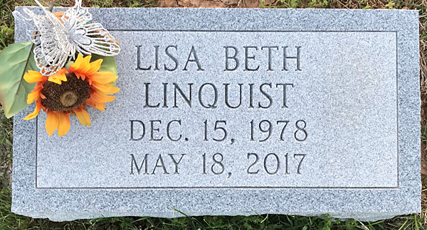 Lisa Beth Linquist Gravestone, Scottsville Museum