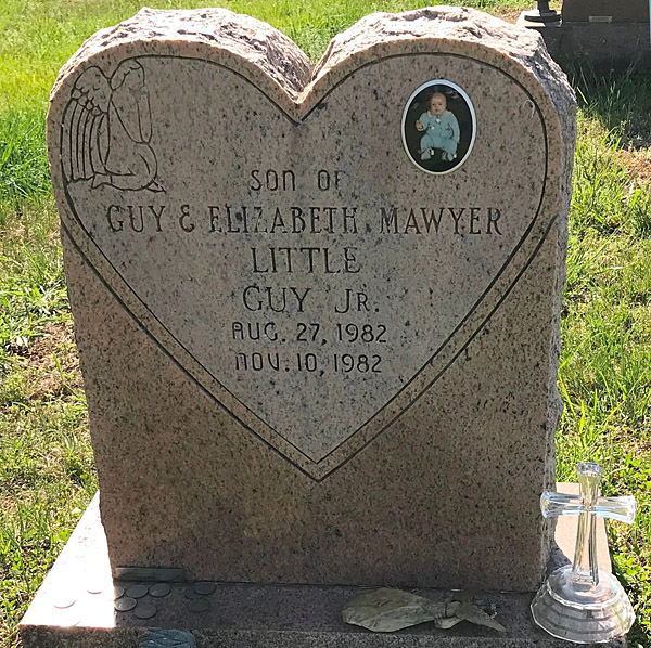 Guy Marvin Mawyer, Jr., Gravestone, Scottsville Cemetery