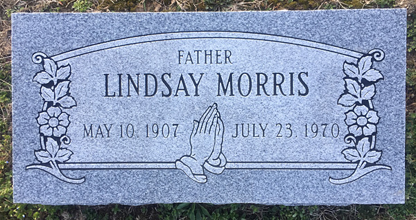 Lindsay Roman Morris Gravestone, Scottsville Museum
