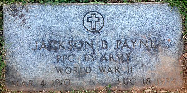 Jackson B. Payne Gravestone