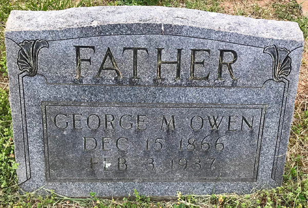 George Macon Owen Gravestone, Scottsville Cemetery