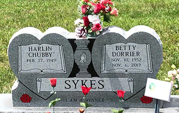 Harlin Chubby Sykes and Betty Dorrier Sykes Gravestone