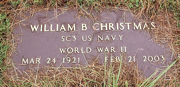 William B. Christmas, Scottsville Cemetery