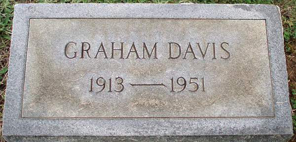 William J. Davis Gravestone, Scottsville Cemetery