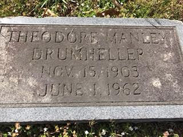Theodore Manley Drumheller Gravestone
