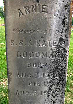 Annie G. Goodman Gravestone
