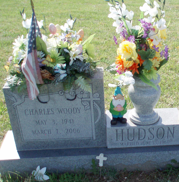 Charles Woody Hudson Gravestone, Scottsville Cemetery