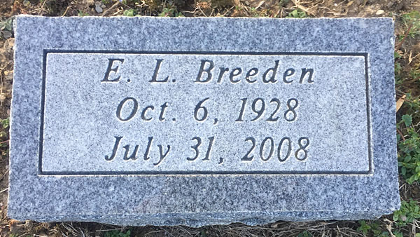 Elijah L.. Breeden, Scottsville Cemetery