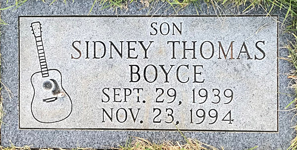 Sydney Thomas Boyce, Scottsville Cemetery