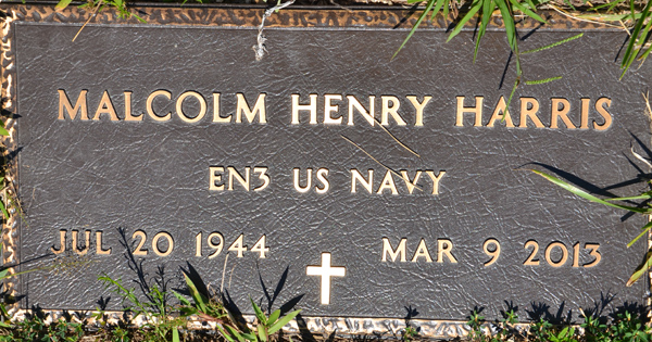 Malcolm Henry Harris Gravestone, Scottsville Cemetery
