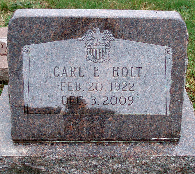 Carl E. Holt Gravestone