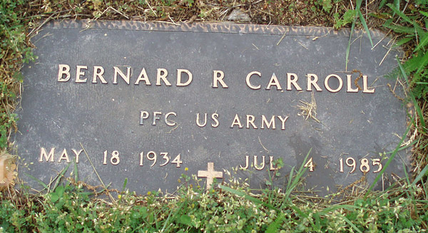 Bernard R. Carroll Gravestone