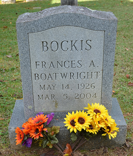 Francis A. Boatwright Gravestone, St. Stephens Episcopal Church Cemetery