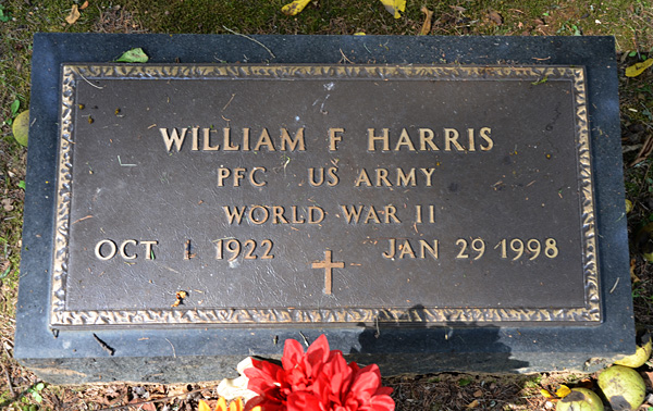 William F. Harris Gravestone,  St. Stephens Episcopal Church Cemetery