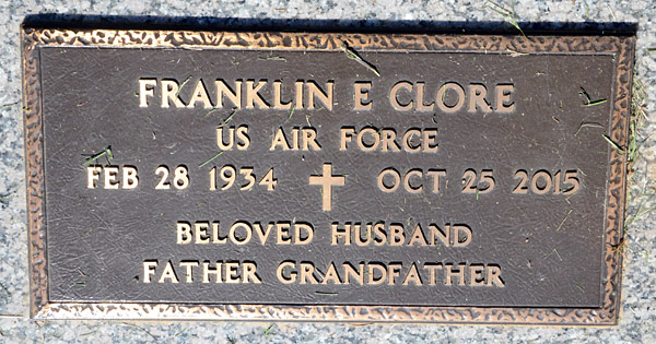 Franklin E. Clore, Antioch Baptist Church Cemetery