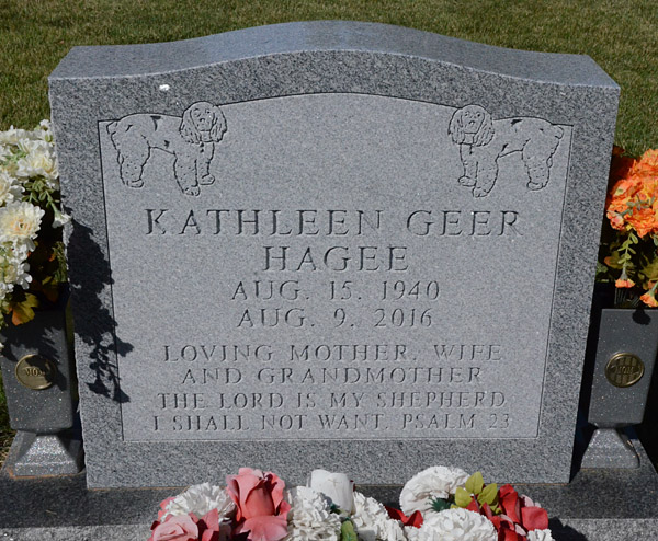 Kathleen Geer Hagee, Antioch Baptist Church Cemetery