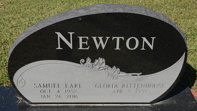Samuel Earl Newton and Gloria Rittenhouse Newton, Antioch Baptist Church Cemetery