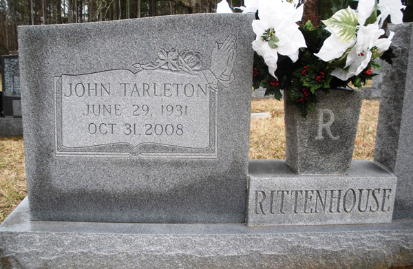John Tarleton Rittenhouse, Antioch Baptist Church Cemetery