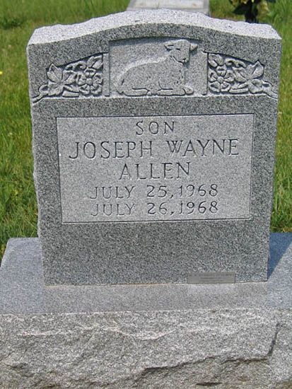 Joseph Wayne Allen, Antioch Baptist Church Cemetery