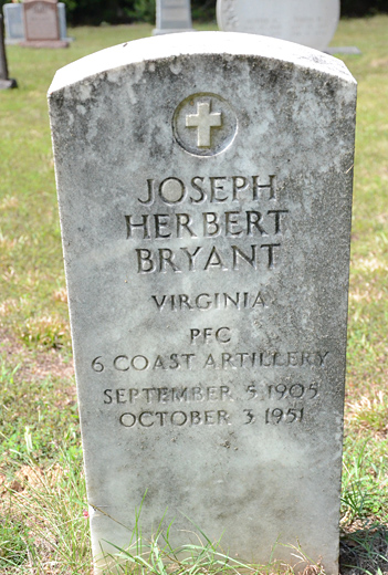 Joseph Herbert Bryant, Centenary United Methodist Church Cemetery
