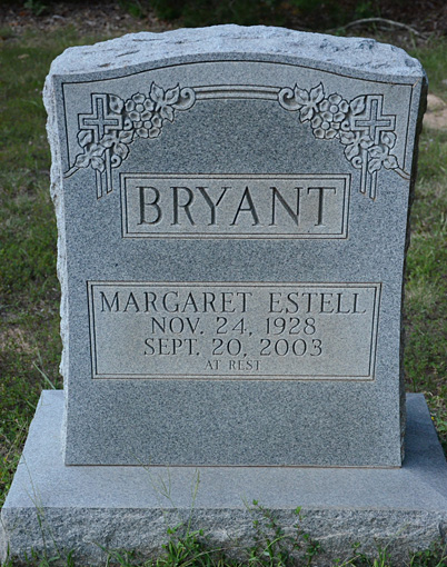 Margaret Estell Bryant, Centenary United Methodist Church Cemetery