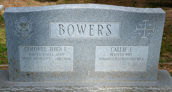 Colonel John F. Bowers and Callie J. Bowers
