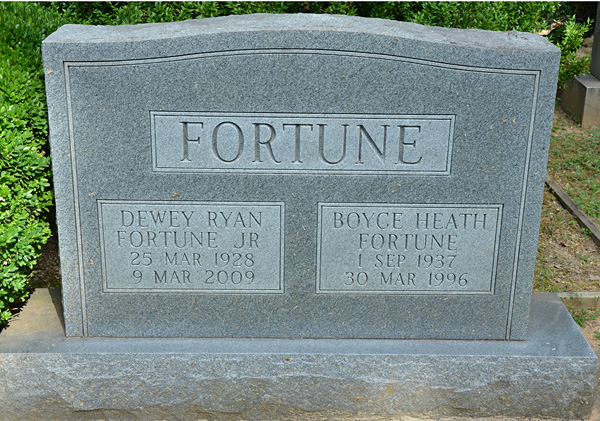 Dewey Ryan Fortune, Jr., and Boyce Heath Fortune