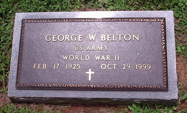 George W. Belton's Military Gravestone
