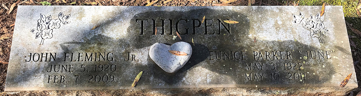 John Fleming Thigpen, Jr., and Eunice Anderson Parker Thigpen
