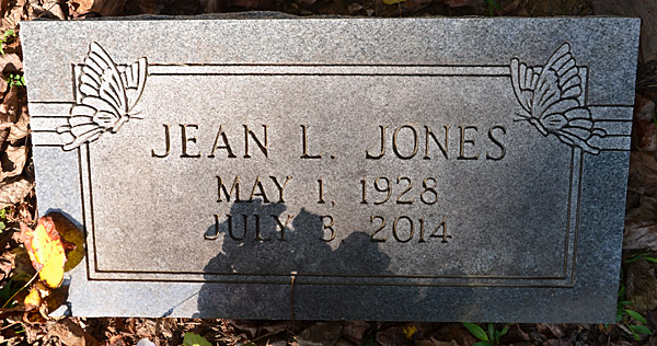 Jean L. Jones Gravestone, Mt. Pleasant Baptist Churcch
