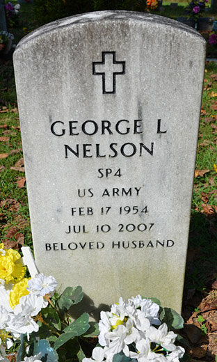 George L. Nelson Gravestone, Mt. Pleasant Baptist Church Cemetery