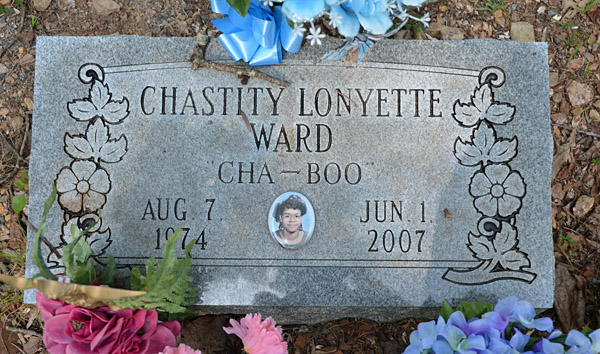Chastity Lonyette Ward Gravestone, Mt. Pleasant Baptist Church Cemetery