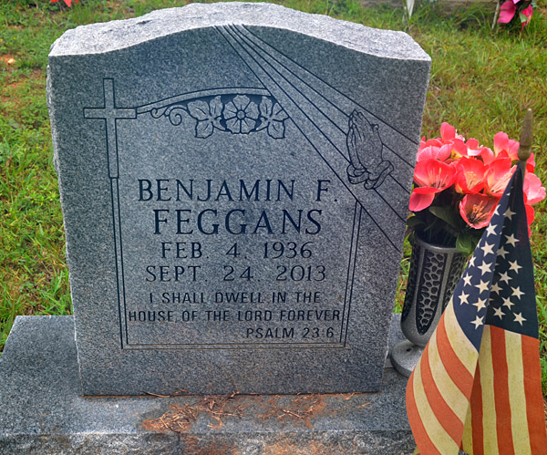 Benjamin F. Feggans, New Green Mountain Baptist Church Cemetery