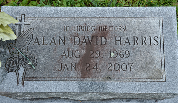 Alan David Harris, New Green Mountain Baptist Church Cemetery