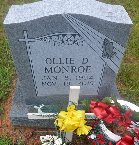 Ollie D. Monroe, New Green Mountain Baptist Church Cemetery