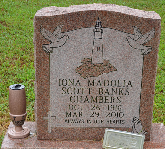 Iona Madolia Scott Banks Chambers, New Hope Baptist Church Cemetery