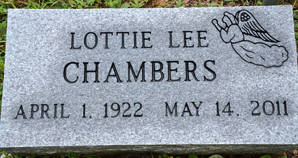 Lottie Lee Chambers, New Hope Baptist Church Cemetery