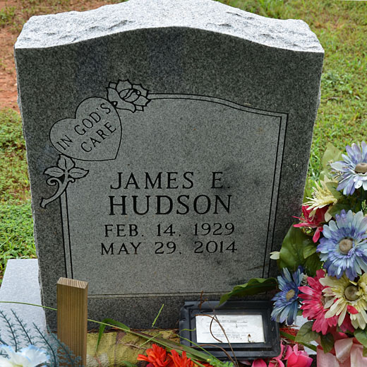 James E. Hudson, New Hope Baptist Church Cemetery