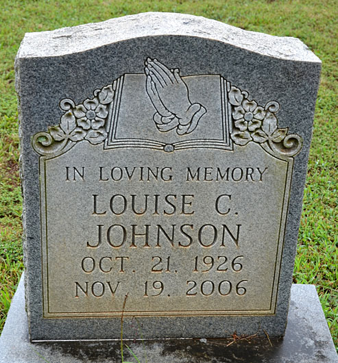 Louise C. Johnson, New Hope Baptist Church Cemetery