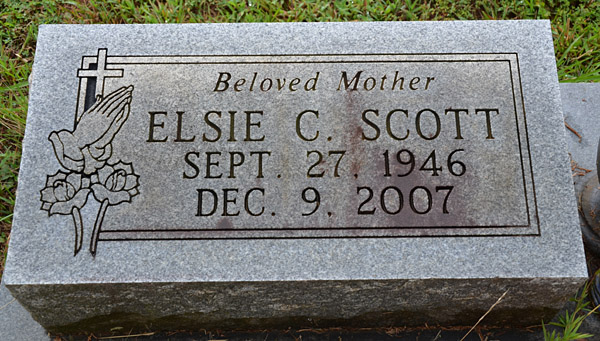 Elsie C. Scott, New Hope Baptist Church Cemetery