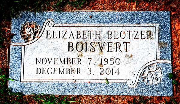 Elizabeth Blotzer Boisvert, St. George Catholic Church Cemetery