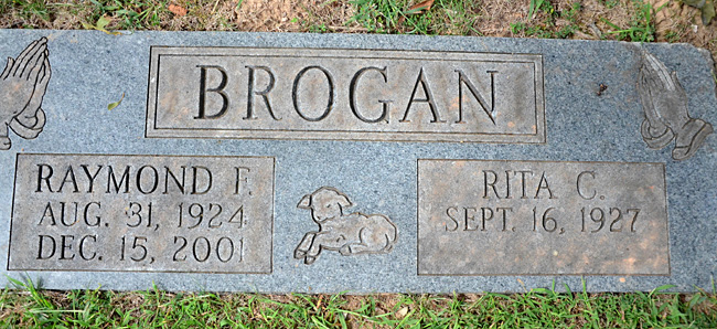 Raymond F. Brogan and Rita C. Brogan, St. George Catholic Church Cemetery