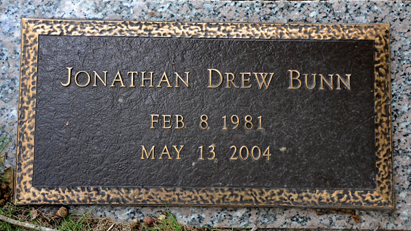 Jonathan Drew Bunn, St. George Catholic Church Cemetery