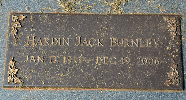 Hardin Jack Burnley, St. George Catholic Church Cemetery