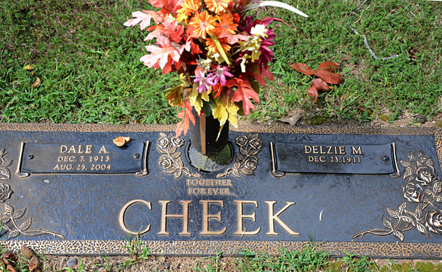 Dale A. Cheek and Delzie M. Cheek, St. George Catholic Church Cemetery
