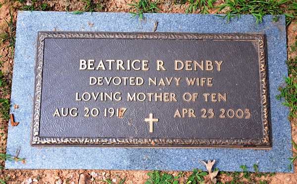 Beatrice R. Denby, St. George Catholic Church Cemetery